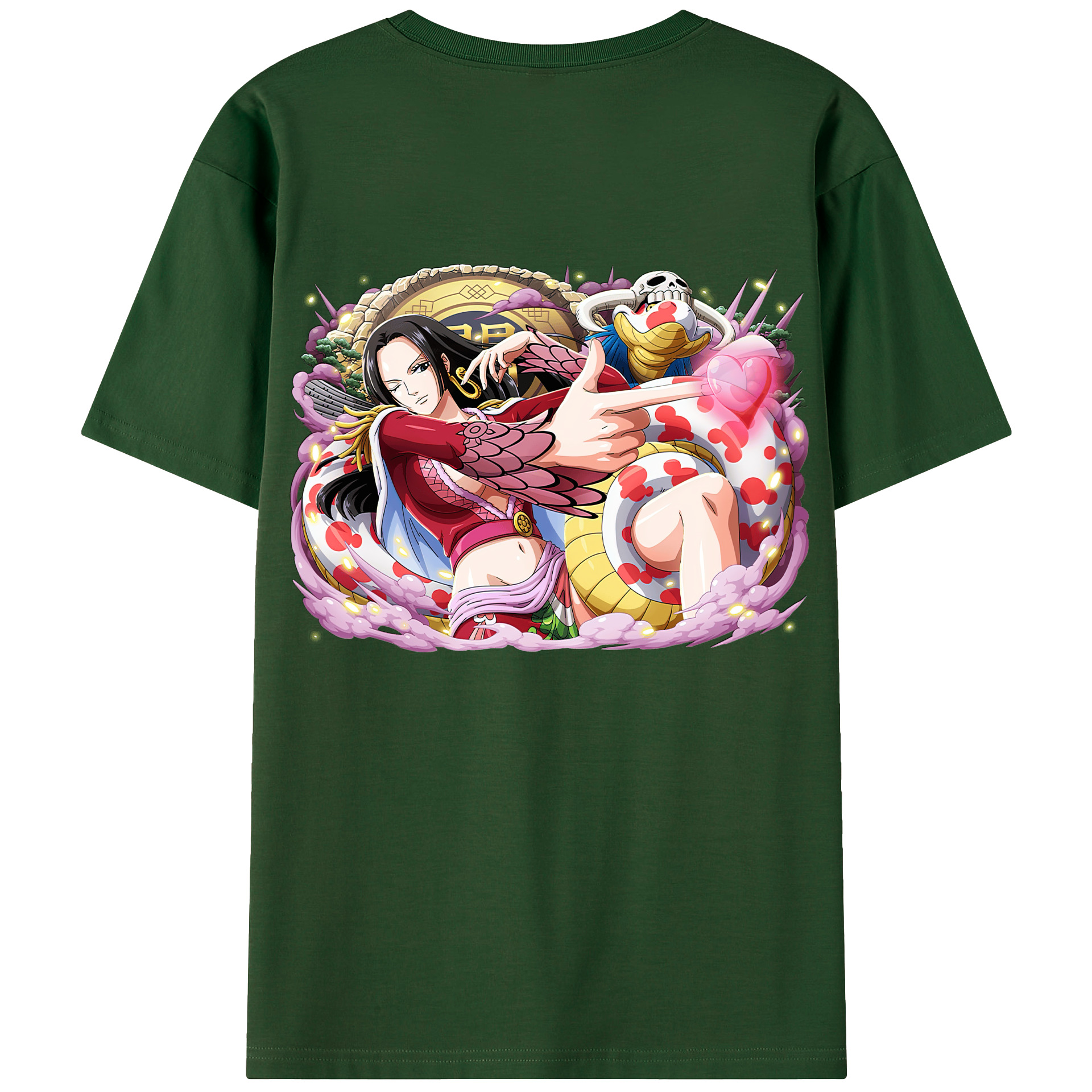 ワンピース ボア・ハンコック ONE PIECE Boa·Hancock 綿100％半袖Tシャツ（背面プリント）